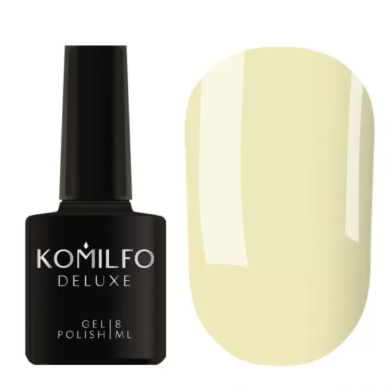 Гель-лак Komilfo Deluxe Series №D283 (бледный, желто-оливковый, эмаль), 8 мл