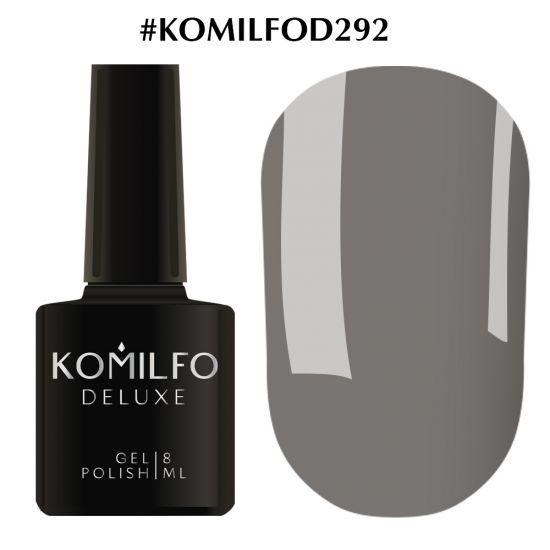 Гель-лак Komilfo Deluxe Series №D292 (серый, эмаль) 8 мл
