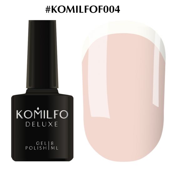 Гель-лак Komilfo French Collection №F004 (жемчужно-розовый, эмаль, для френча) 8 мл