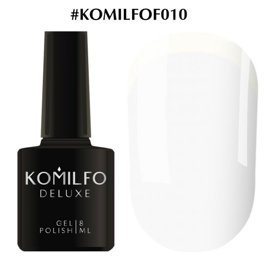 Гель-лак Komilfo French Collection №F010 (яркий белый, очень плотный, для улыбки) 8 мл