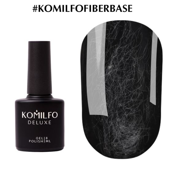 Komilfo Fiber Base - base for nails with nylon fibers, 8 ml
