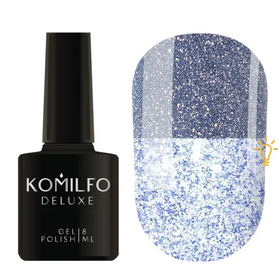 Komilfo Luminous Collection L003 (голубой, светоотражающий), 8 мл