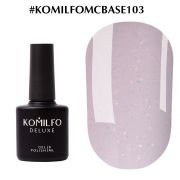 Komilfo Moon Crush Base 103 база молочно-розовая, золотые блесточки, полупрозрачная, 8 мл Komilfo Moon Crush Base 103 база молочно-розовая, золотые блесточки, полупрозрачная, 8 мл