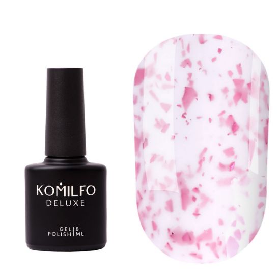 Komilfo Potal Base P016 (молочный с розовой поталью), 8 мл