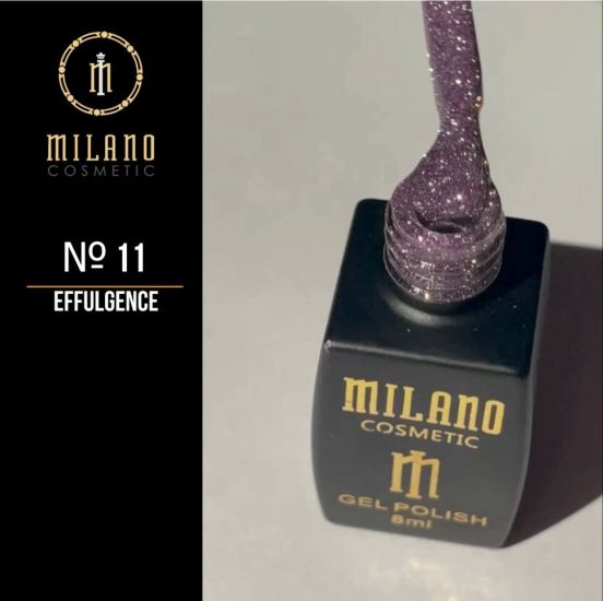 Гель-лак Milano Effulgence №11 серебристо-фиолетовый