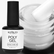 Komilfo PolyGel 004 Intense White (яркий белый, очень плотный, для улыбки), 15 мл
