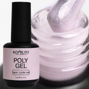 Komilfo PolyGel 008 Milky Glitter, 15 мл (с шиммером)