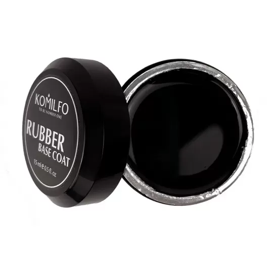  Komilfo Rubber Base Coat - rubber base for gel polish without brush, 15 ml