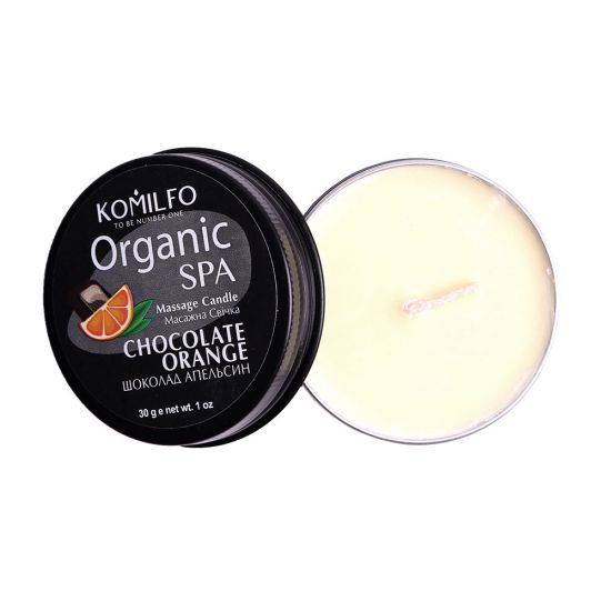 Массажная свеча Komilfo Massage Candle - Chocolate Orange, 20 г