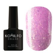Гель-лак Komilfo Spring Jazz SJ004 (рожевий з золотими блискітками), 8 мл