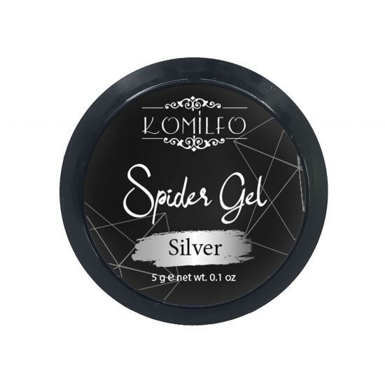 Komilfo Spider Gel Silver, 5 г