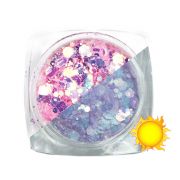 Komilfo photochromic sequins MIX-006 (mix sizes, 2.5 g)